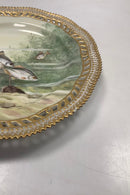 Royal Copenhagen Privatmalet Flora Danica Fisketallerken No 3554