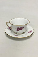 ロイヤルコペンハーゲン パープルフラワーエッジゴールドエッジ モカカップ No 427 / 8562