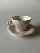 Royal Copenhagen Rosa Konkylie Mocca Kop og Underkop No 14179