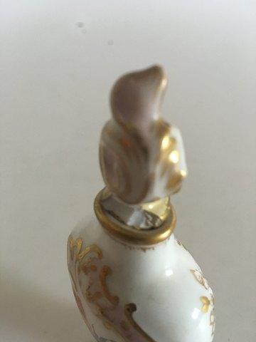 Royal Copenhagen Saksisk Blomst Flakon med låg ca. 1860