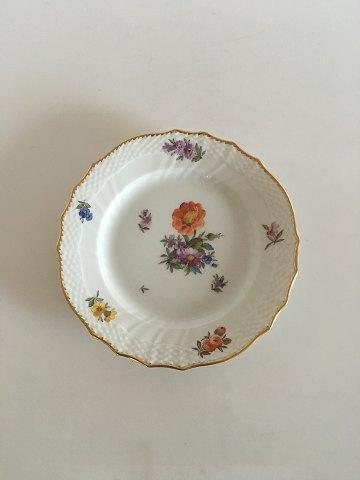 Royal Copenhagen Fuld Saksisk Blomst Kagetallerken No 1626