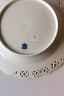 ロイヤルコペンハーゲン サクソンフラワー ディナー/フルーツプレート（リム透かし彫り）ラグジュアリーモデル。