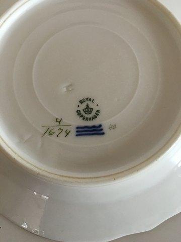 Royal Copenhagen Fuld Saksisk Blomst Tallerken No 1674