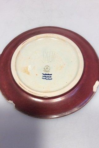 Royal Copenhagen Salto fad / tallerken i Okseblodsglasur.