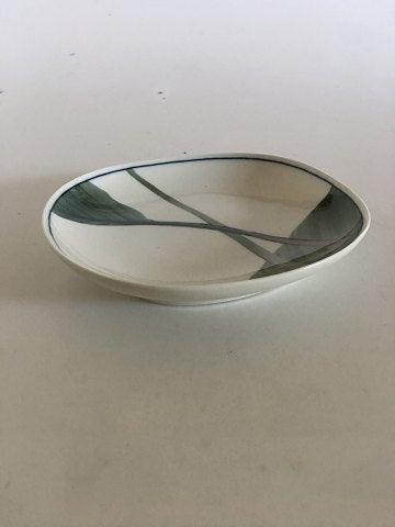 Royal Copenhagen Dish with Green Leaf Motif from 1982 by Andy CT
