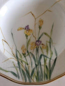 Royal Copenhagen Stel No 116 Deep Plate with Handpainted Flowers and Gold