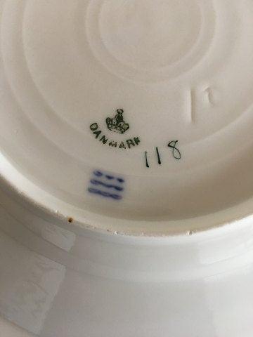 Royal Copenhagen Stel No 118 Frokosttallerken Påfugl med Guldkant