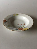 Royal Copenhagen No 93. White Half Lace w. Flowers and Gold Deep Plate