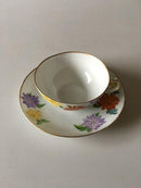 Royal Copenhagen No 93 Teacup and Saucer with Flowers and Gold (Not half laced)
