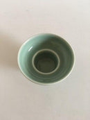 Royal Copenhagen Stentøj Lysestage i Celedon Glasur af Gerd Bøgelund No 22233