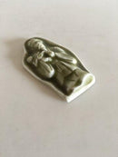 Royal Copenhagen Stoneware Relief Figurine of Japanese Monk with child. Glaze Trial