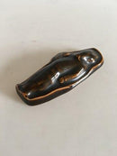 Royal Copenhagen Stentøjs Relief Figur af mand med kniv