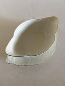 Royal Copenhagen Tradition White Halflace w. Gold Sauceboat No. 587