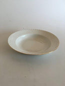 Royal Copenhagen Tradition White Half Lace with Gold Border Deep Plate No 659