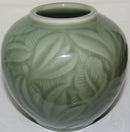 Royal Copenhagen Unika Nils Thorsson Vase i Celedon Glasur