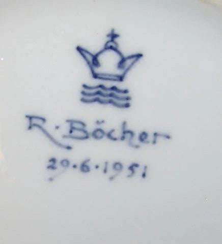 Royal Copenhagen Unika Skål af Richard Bøcher fra 29-6-1951