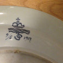 Royal Copenhagen Unika Vægtallerken/Fad fra Bonnesens Stel af Oluf Jensen fra 1917