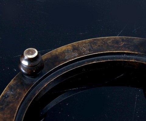 Royal Copenhagen Vase med Bronce Stand og låg af Knud Andersen