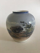 Royal Copenhagen vase with landscape motif No 2316/35A