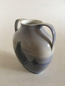 Royal Copenhagen Vase with Two Handles No 579/227 with Sailboat Motif