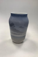 Royal Copenhagen Vase No 1955/1217 med Gæs