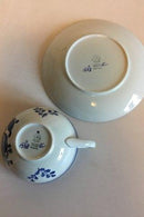Royal Copenhagen/Aluminia Blå Tranquebar Thekop med underkop No 11/1398