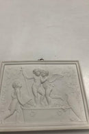 Royal Copenhagne Bisquit Cupid and the young Bacchus stomping grapes (Harvest)"