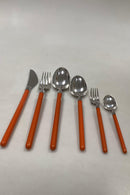 Sæt Hans Hansen Sølv Emalje Amalie Bestik 48 dele