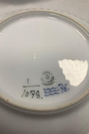 Sæt på 2 Royal Copenhagen Musselmalet Helblonde Dyb Tallerken med guld No 1078