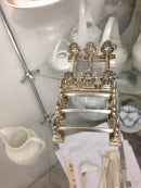 Satz von 6 Georg Jensen Königsmesserstühlen aus Sterlingsilber Nr. 62