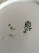 Sjælden Bing & Grøndahl Måge med Guld Fiske Middags Tallerken No 25 Løjer