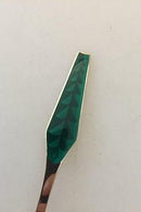 Sorenco Christmas Spoon 1966 made of gilded sterling silver with enamel. Measures 16,5 cm (6 ½")