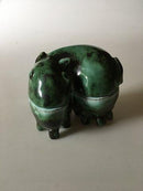 Sten Lykke Madsen for Royal Copenhagen Stoneware Figurine of Mythical Creature in Two Parts.