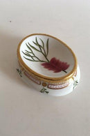 Early Royal Copenhagen Flora Danica Salt Dish No 3557 from 1870's. With Seawood
