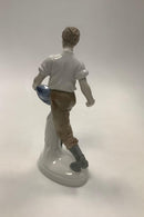 Tysk Porcelænsfigur Carl Scheidig Gräfenthal Mand sår