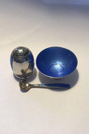 Volmer Bahner Sterling Sølv Salt&Pebersæt Blå emalje