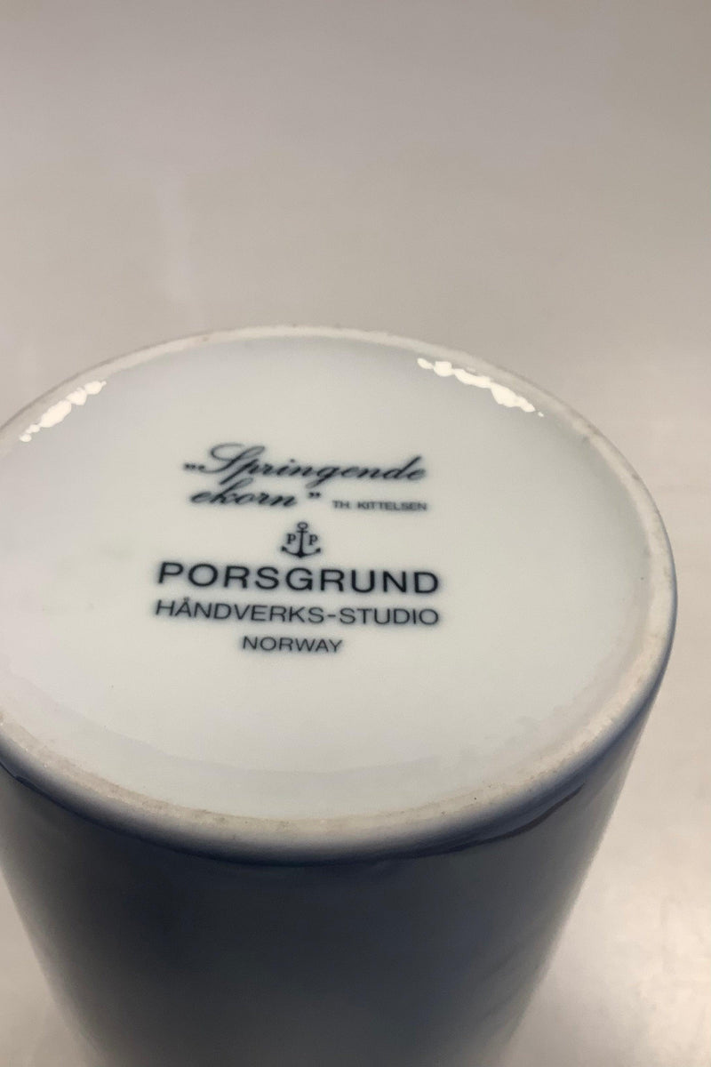 Porsgrund Norway Vase with Squirrel by Theodor Kittelsen