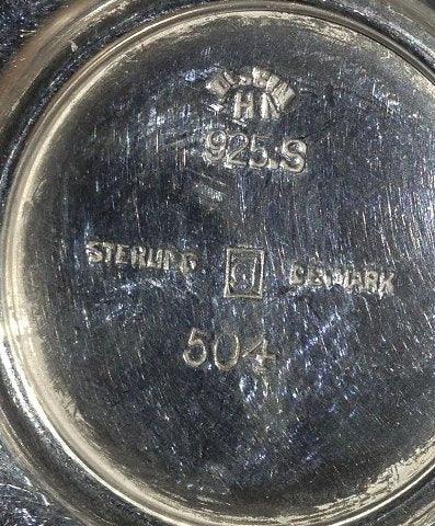 Georg Jensen Sterling Silver Lysestager af Harald Nielsen fra 1933-1944 No 504