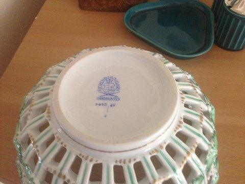 Herend Ungarsk Chinese Bouquet gennembrudt skål