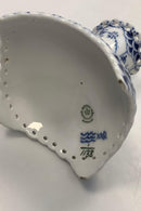 Royal Copenhagen Blaue kannelierte Kerzenleuchter Nr. 1138