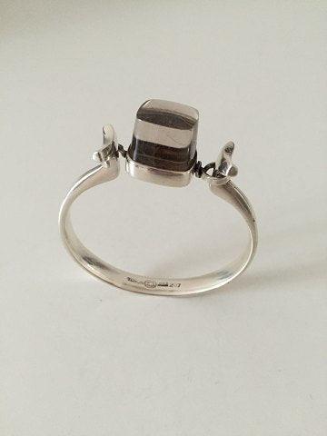 Georg Jensen Sterling Sølv Torun Armbånd med Kvarts No 207