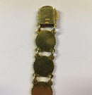 Bernhard Hertz Margueritte armbånd i forgyldt sterling sølv med emalje.