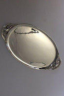 Georg Jensen Sterling Silber Magnolie Serviertablett Nr. 2H
