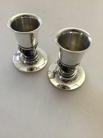 Georg Jensen Sterling Sølv Konge Lysestager No 741