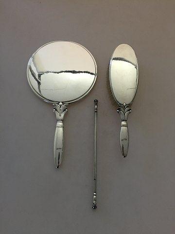 Georg Jensen Sterling Silver Harald Nielsen Mirror, Brush and Cumb No 172