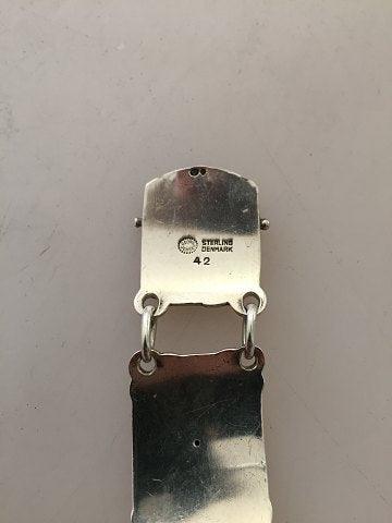 Georg Jensen Sterling Sølv Armbånd med Svaner No 42