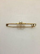 Georg Jensen 14K Guld Broche med Perle No 110