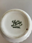 Lyngby Vase. Hvid rillede facon 12cm