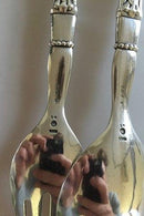 Georg Jensen纯银装饰性沙拉餐具No 54