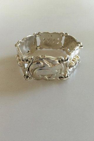 Georg Jensen Sterling Sølv Due Armbånd No 17